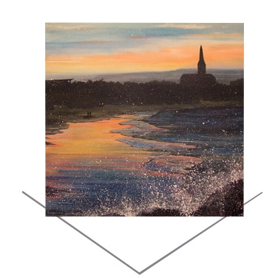 Longsands Tynemouth Greeting Card